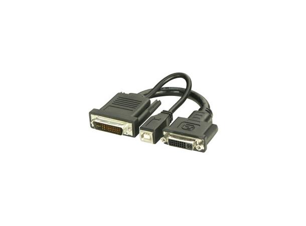 Lindy Adapter DVI/USB - M1 - 20 cm Overgang DVI/USB Female - M1 Male
